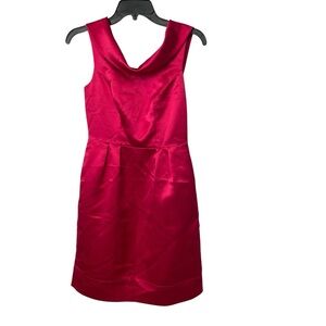 THREAD Pink Cowl Neck Sheath Mini Dress With Pockets Size 0 prom event bridesmai